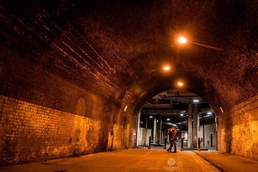 pre wedding photoshoot at Railway tunnel in Windsor