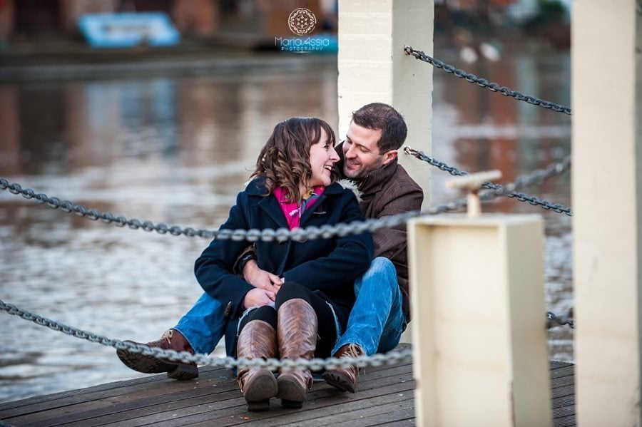 Engagement shoot on the Thames in Windsor