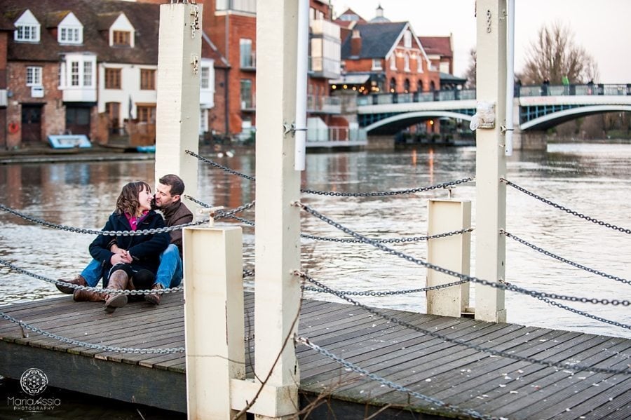 Windsor pre-wedding shoot on the Thames