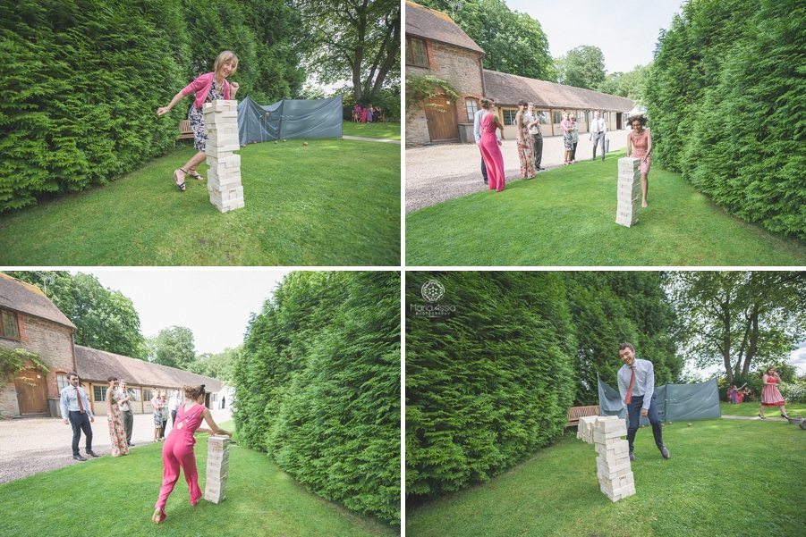 Lawn games at Birtsmorton Court wedding