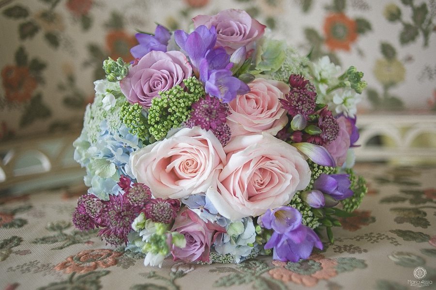 Bride's flowers at her Birtsmorton Court Navy Blue Wedding - Maria Assia Photography