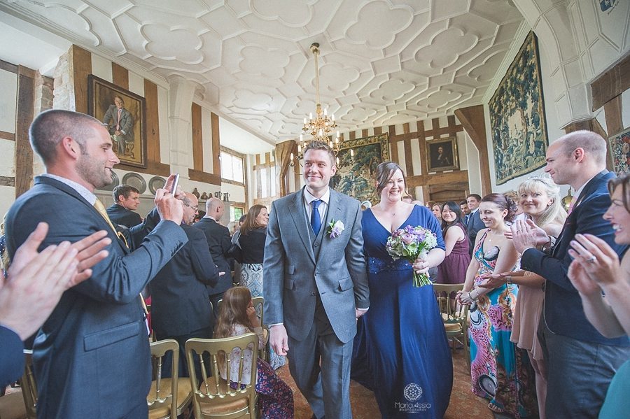 Great Hall Birtsmorton Court Navy Blue Wedding - Maria Assia Photography