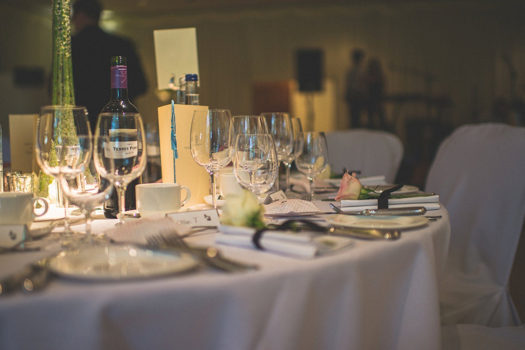 The Hurlingham Club wedding breakfast table settings