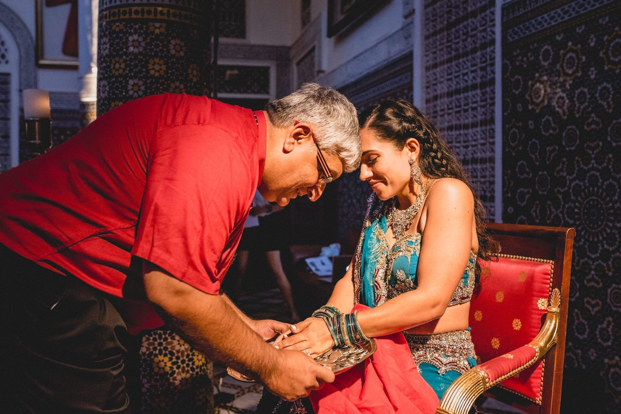 Indian wedding traditions at a Marrakech destination wedding 