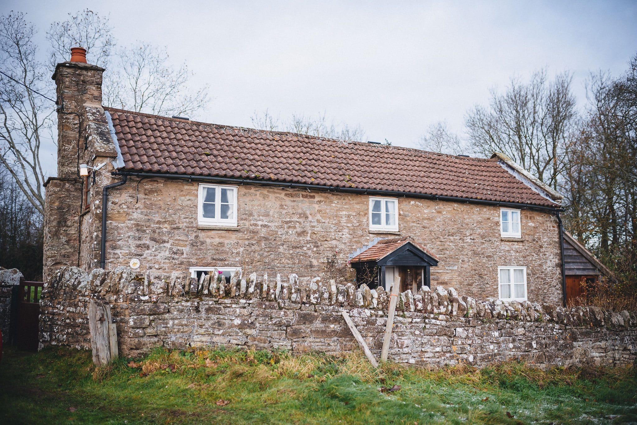 External shot of bride's parents' house