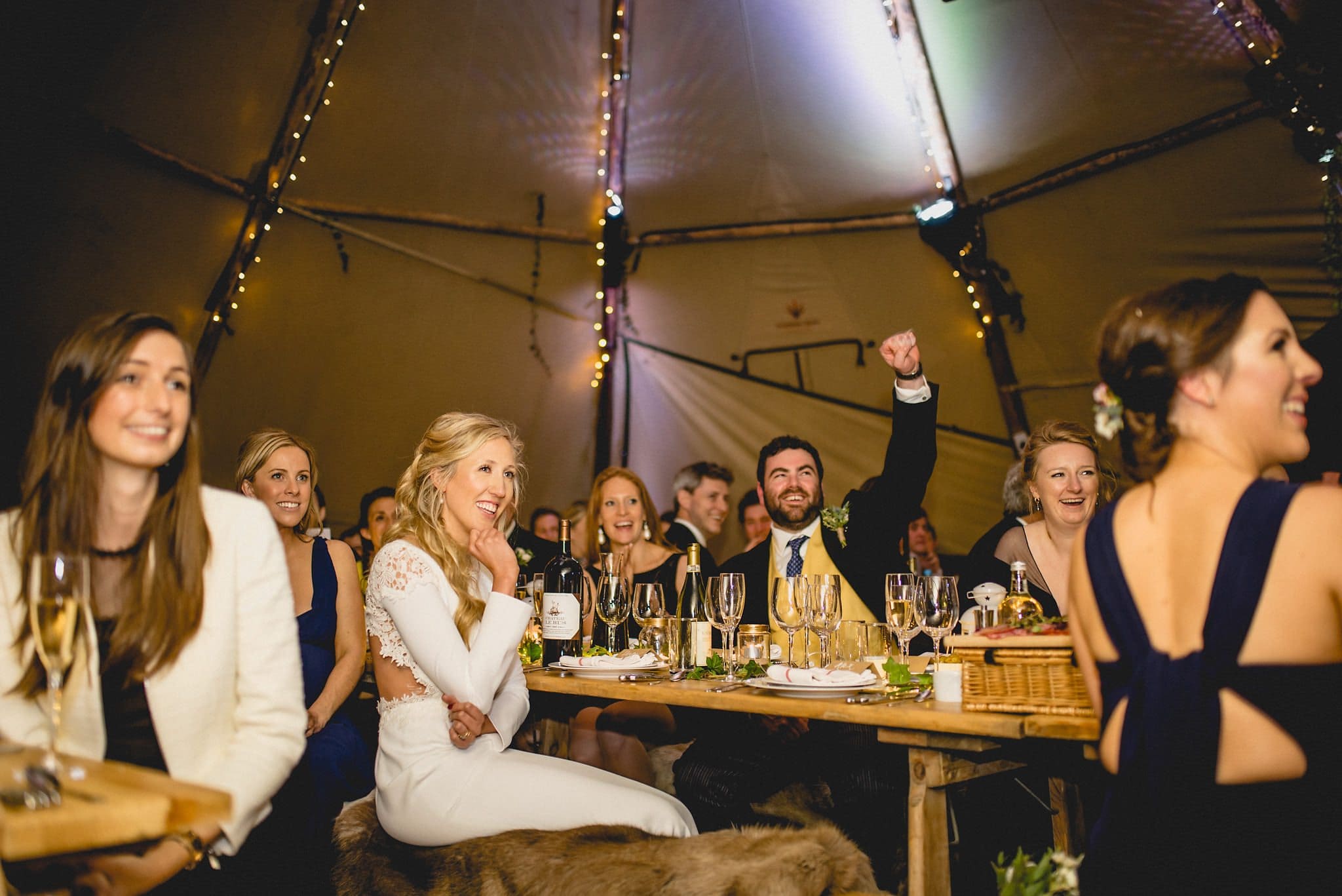 Speeches at a Stylish Tipi Wedding