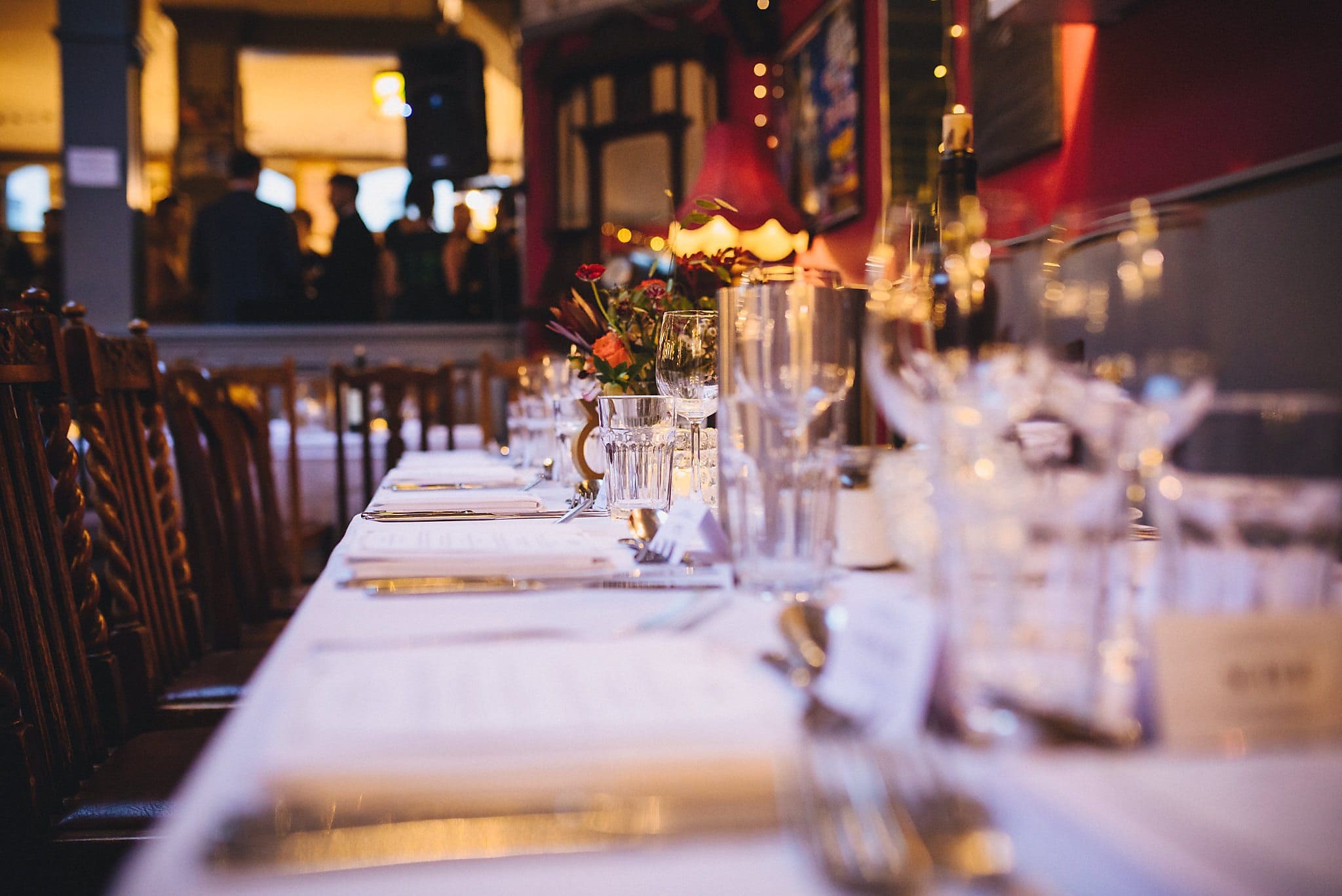 Tables set for dinner at The Londesborough pub