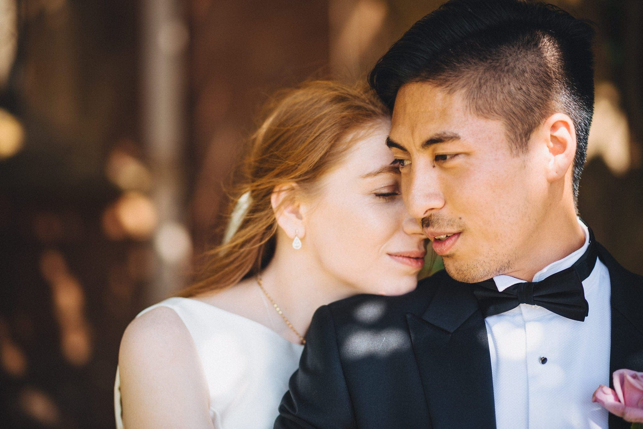 Glamorous bride and groom at their St Audries Park Wedding