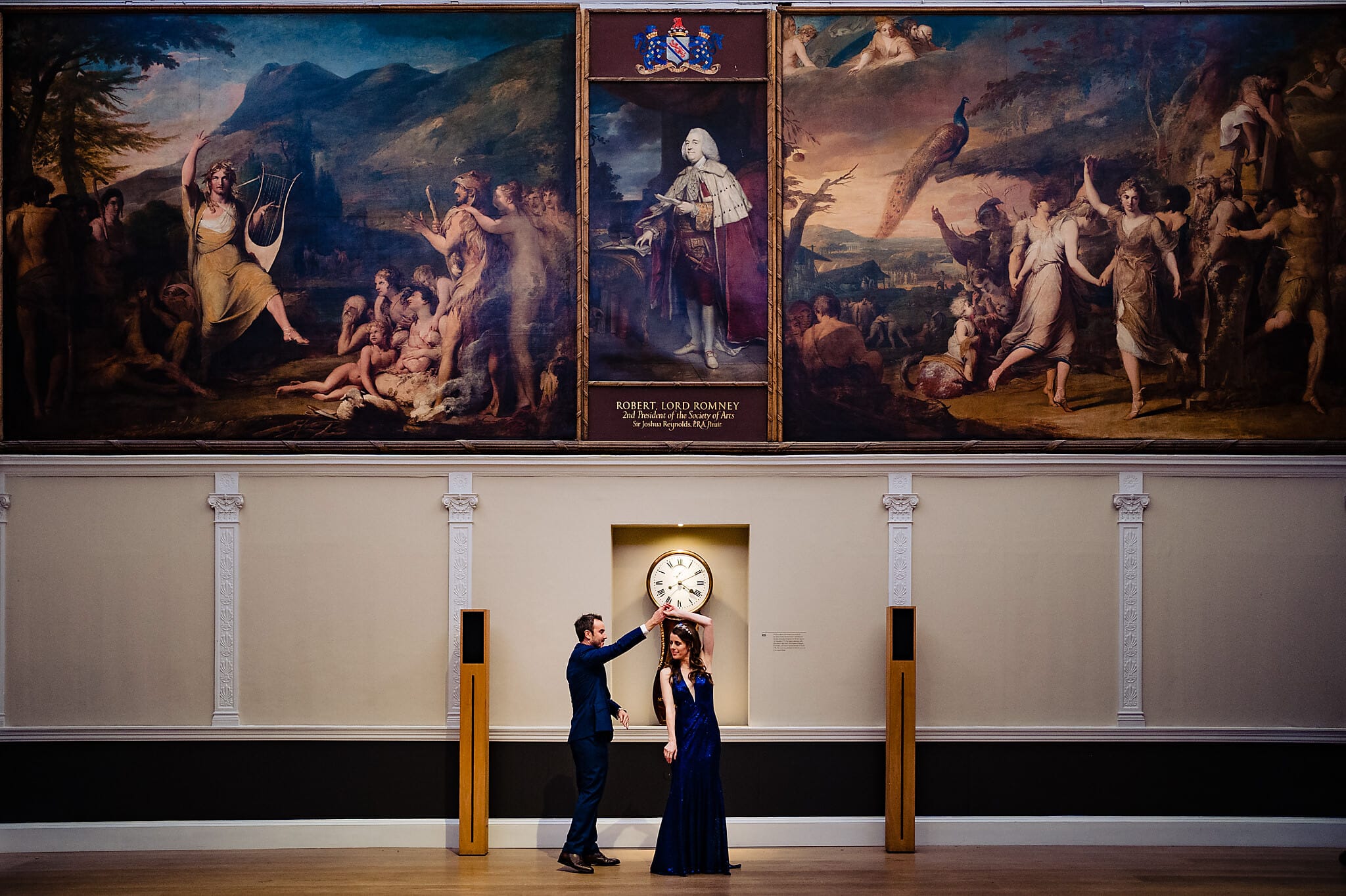 Bride and groom's dance in the Great Room at the RSA